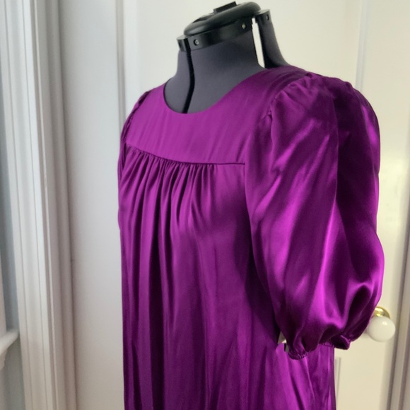 Kensie Baby Doll Short Sleeve Silk Dress NWT - Picture 4 of 9